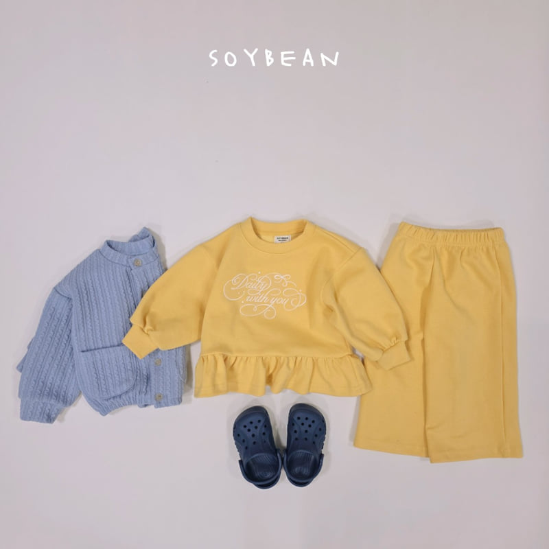 Soybean - Korean Children Fashion - #prettylittlegirls - Daily Frill Top Bottom Set - 6