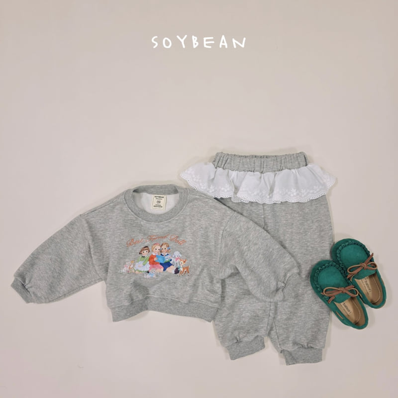 Soybean - Korean Children Fashion - #stylishchildhood - Friends Frill Top Bottom Set - 10