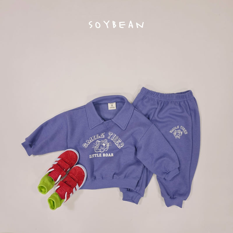 Soybean - Korean Children Fashion - #todddlerfashion - Tiger Friends Top Bottom Set - 9