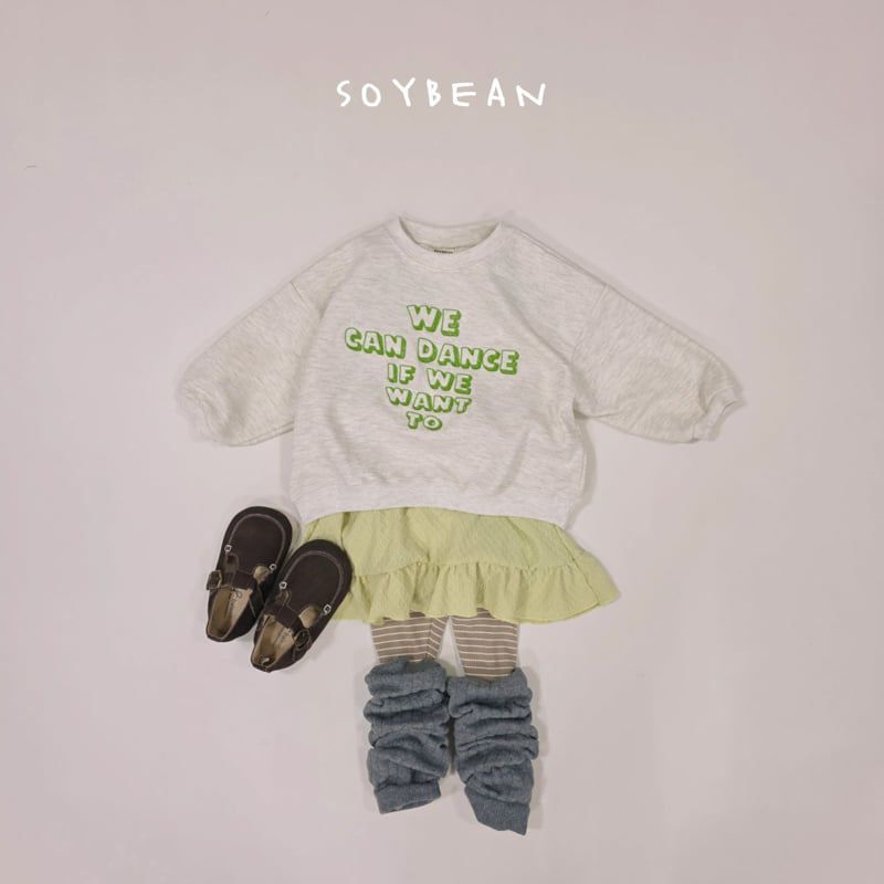 Soybean - Korean Children Fashion - #todddlerfashion - Embroidered Lettering Sweatshirt - 5
