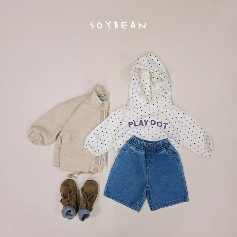 Soybean - Korean Children Fashion - #todddlerfashion - Bermuda Denim Pants - 12