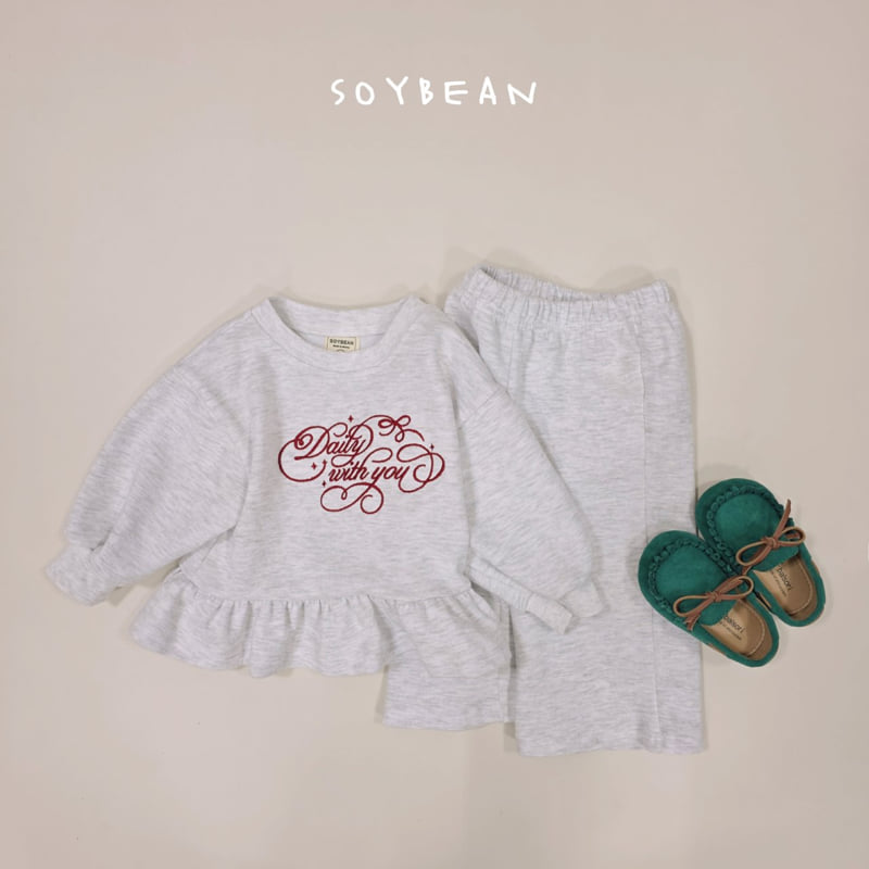 Soybean - Korean Children Fashion - #todddlerfashion - Daily Frill Top Bottom Set - 7