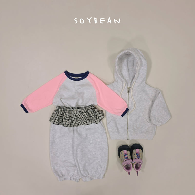 Soybean - Korean Children Fashion - #toddlerclothing - Checks Skirt Jogger Pants - 9