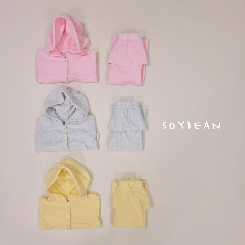 Soybean - Korean Children Fashion - #toddlerclothing - Lounge Terry Set-Up - 12