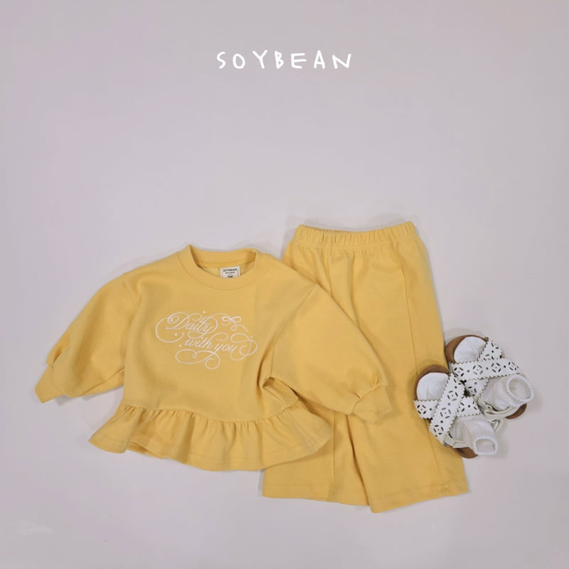 Soybean - Korean Children Fashion - #toddlerclothing - Daily Frill Top Bottom Set - 8