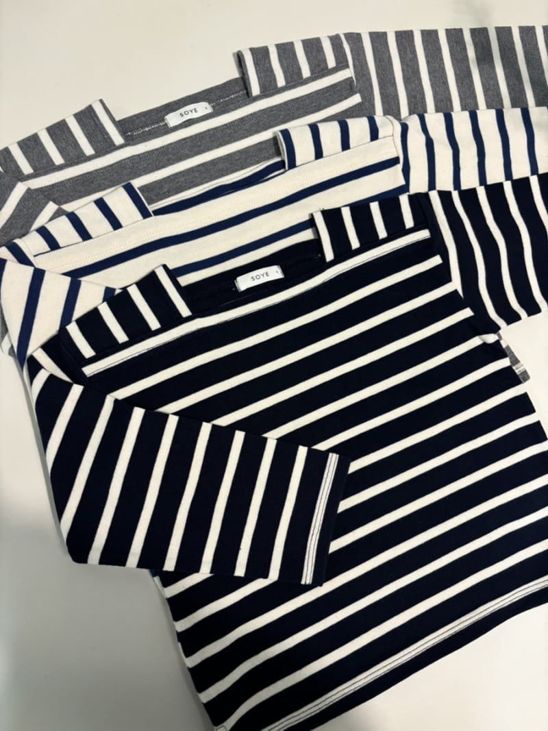 Soye - Korean Children Fashion - #Kfashion4kids - Washed Stripe Tee - 2