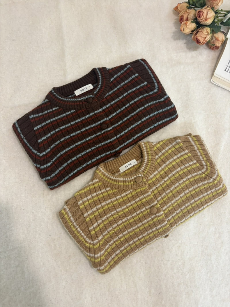 Soye - Korean Children Fashion - #Kfashion4kids - Eddy Stripe Cardigan - 2
