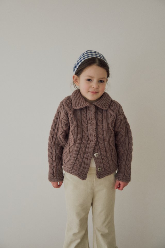 Soye - Korean Children Fashion - #childofig - Sally Cable Cardigan - 11