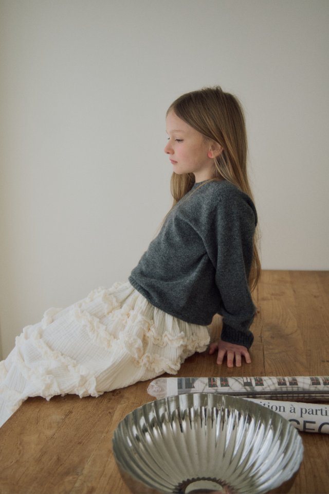 Soye - Korean Children Fashion - #childofig - Wholegarment Cashmere Round Knit - 8