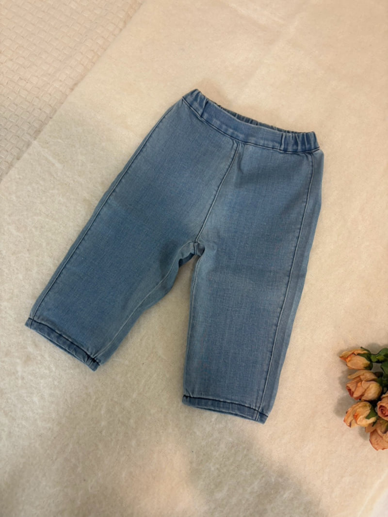 Soye - Korean Children Fashion - #designkidswear - Capri Denim Pants - 2