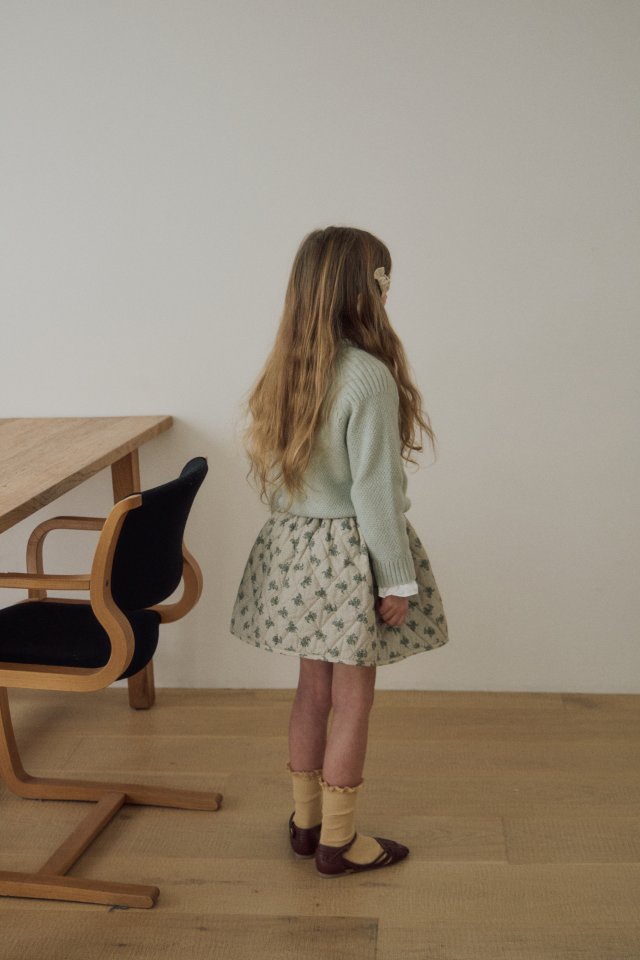 Soye - Korean Children Fashion - #childrensboutique - Bird Quilted Skirt - 4
