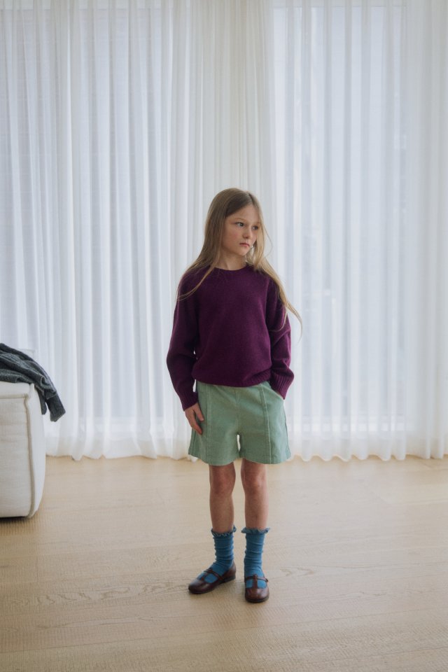 Soye - Korean Children Fashion - #designkidswear - Wholegarment Cashmere Round Knit - 10