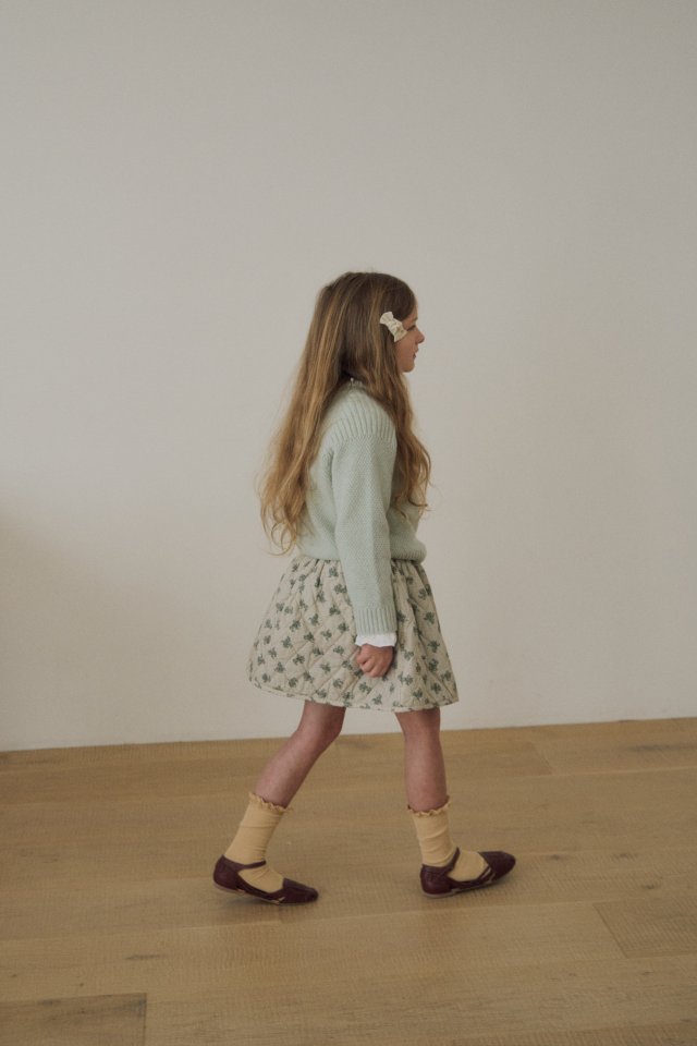 Soye - Korean Children Fashion - #discoveringself - Bird Quilted Skirt - 5