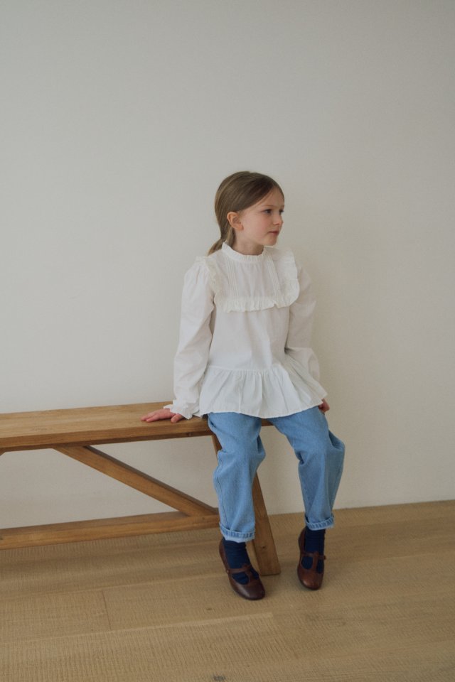 Soye - Korean Children Fashion - #fashionkids - Roll-Up Denim Pants - 8