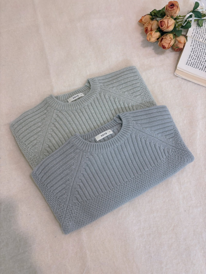 Soye - Korean Children Fashion - #kidsstore - Mie Round Knit - 2