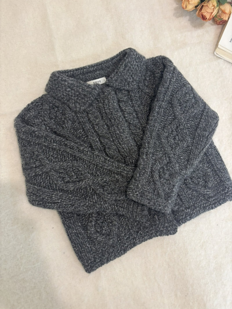 Soye - Korean Children Fashion - #kidzfashiontrend - Sally Cable Cardigan - 2