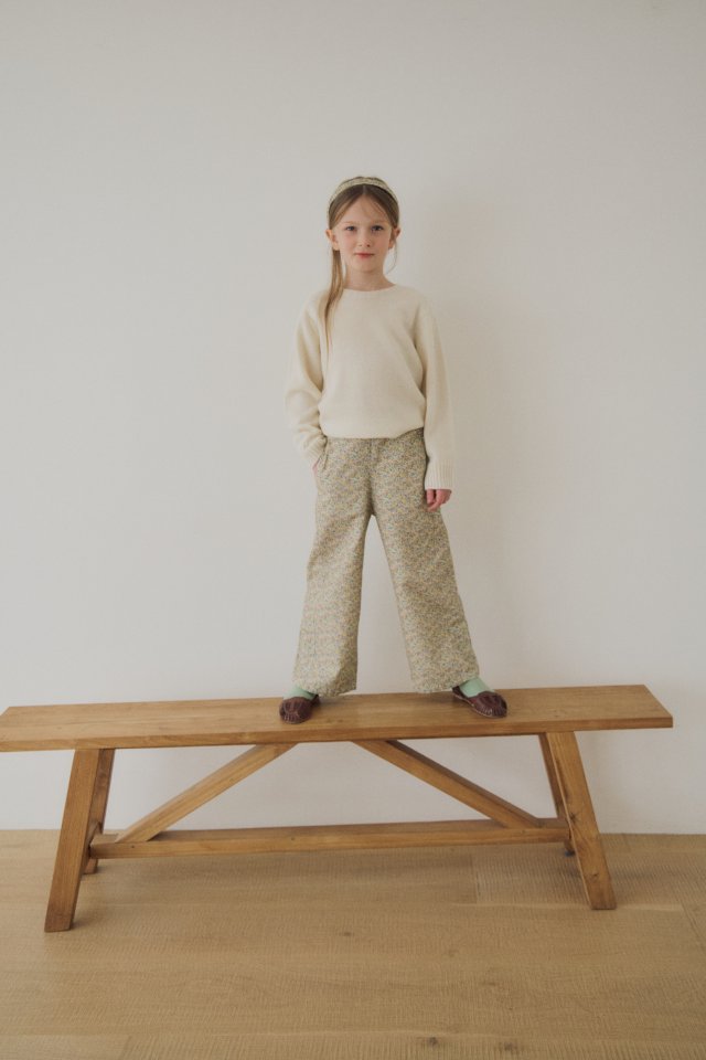 Soye - Korean Children Fashion - #littlefashionista - Koi Flower Pants - 8