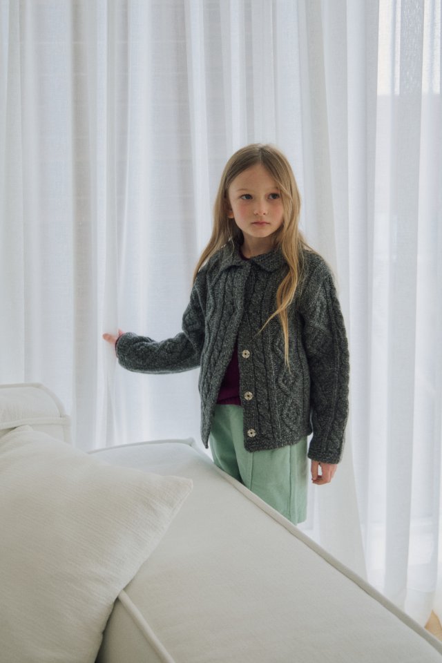 Soye - Korean Children Fashion - #Kfashion4kids - Sally Cable Cardigan - 4