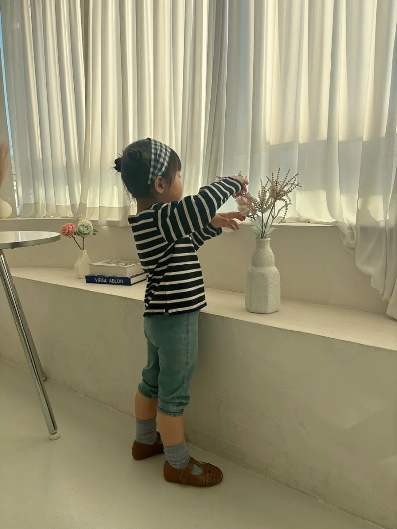 Soye - Korean Children Fashion - #littlefashionista - Washed Stripe Tee - 4