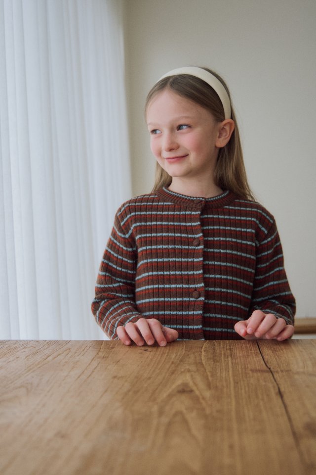 Soye - Korean Children Fashion - #littlefashionista - Eddy Stripe Cardigan - 4