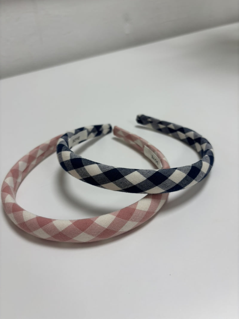 Soye - Korean Children Fashion - #magicofchildhood - Check Petite Headband
