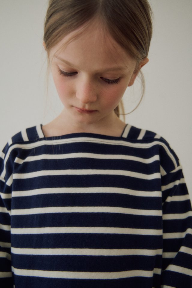 Soye - Korean Children Fashion - #minifashionista - Washed Stripe Tee - 5