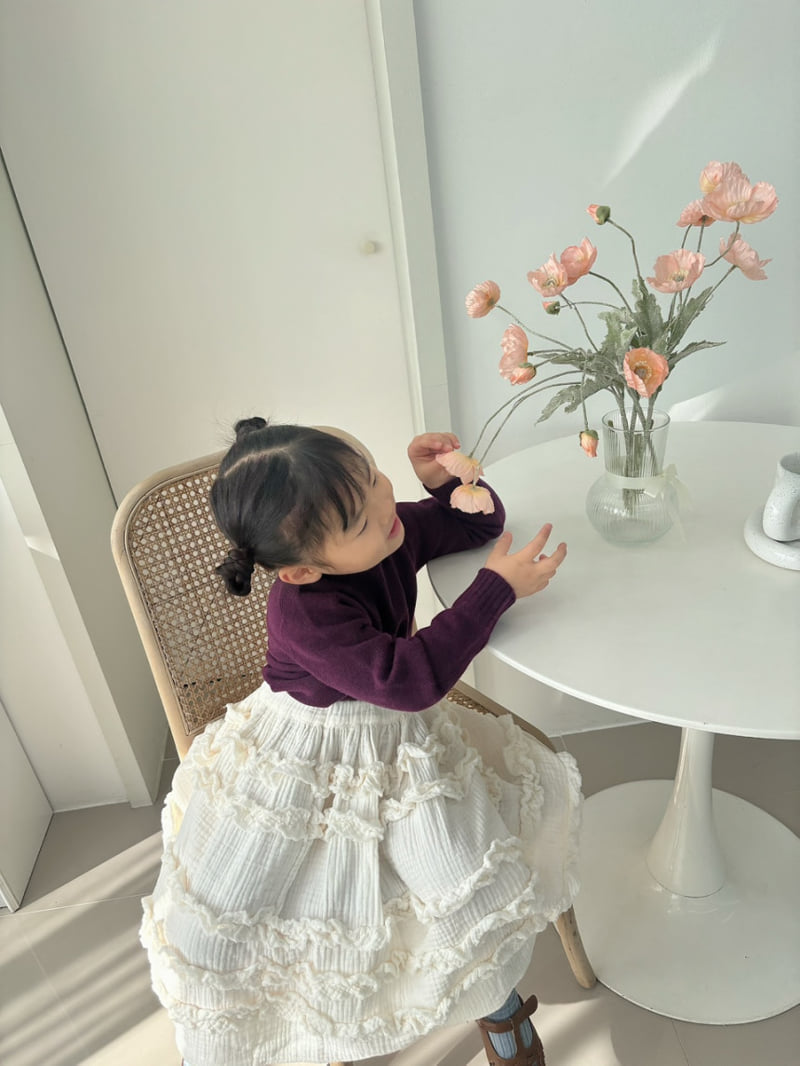 Soye - Korean Children Fashion - #minifashionista - Wholegarment Cashmere Round Knit - 3