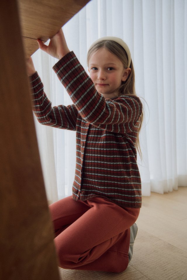 Soye - Korean Children Fashion - #prettylittlegirls - Eddy Stripe Cardigan - 6