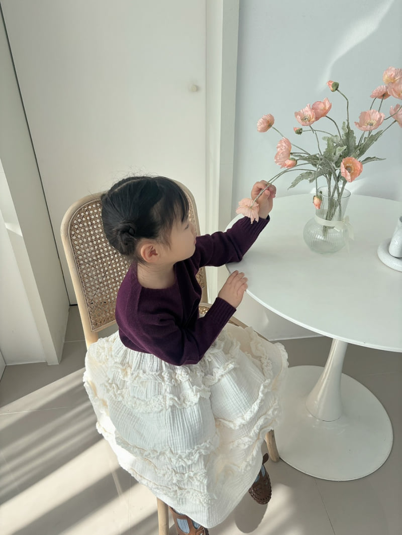 Soye - Korean Children Fashion - #minifashionista - Wholegarment Cashmere Round Knit - 4
