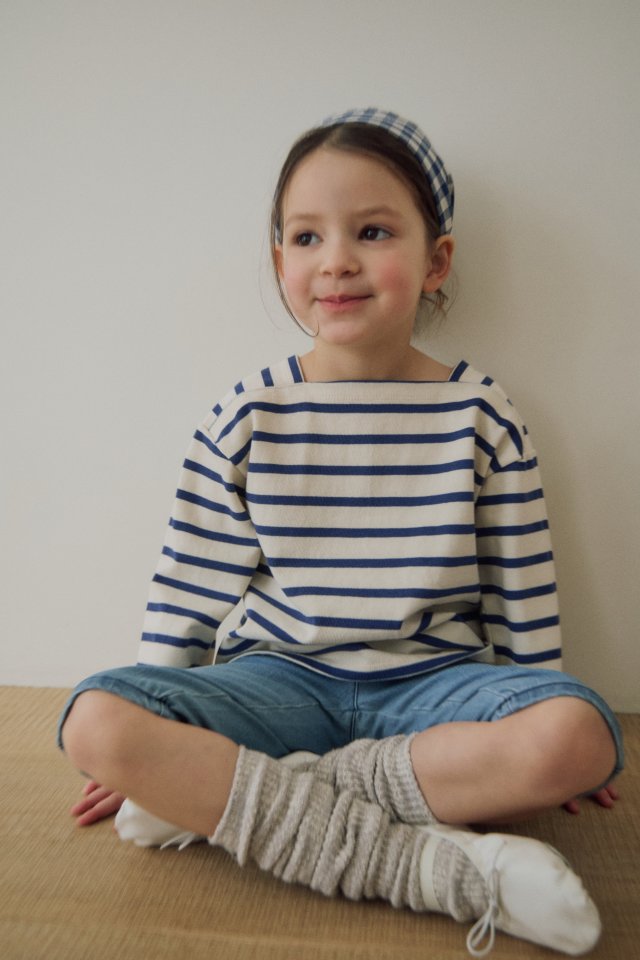 Soye - Korean Children Fashion - #stylishchildhood - Washed Stripe Tee - 9