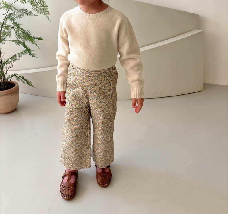 Soye - Korean Children Fashion - #stylishchildhood - Wholegarment Cashmere Round Knit - 7