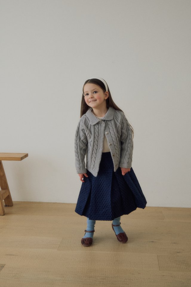 Soye - Korean Children Fashion - #toddlerclothing - Sally Cable Cardigan - 9