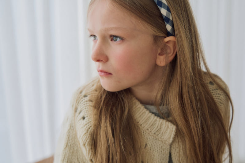 Soye - Korean Children Fashion - #toddlerclothing - Check Petite Headband - 5