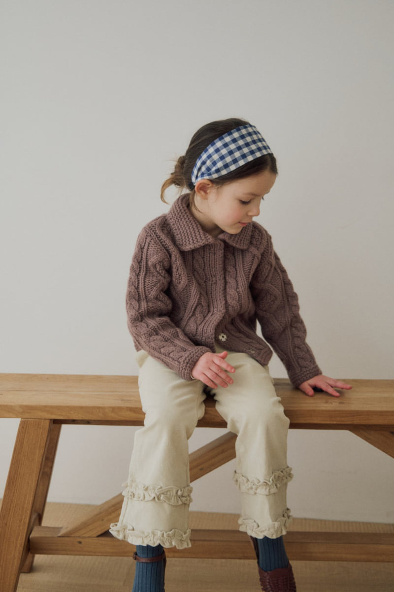 Soye - Korean Children Fashion - #todddlerfashion - Check Wide Headband - 4