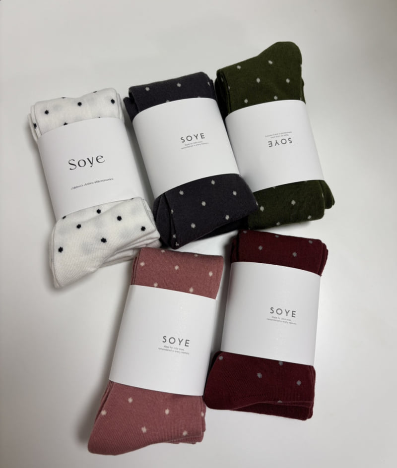 Soye - Korean Children Fashion - #toddlerclothing - Dot Tights