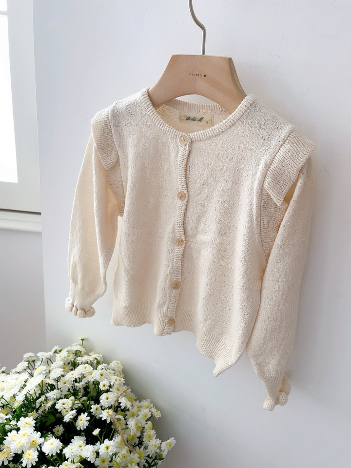 Studio M - Korean Baby Fashion - #babylifestyle - Mius Cashmere Frill Cardigan - 9