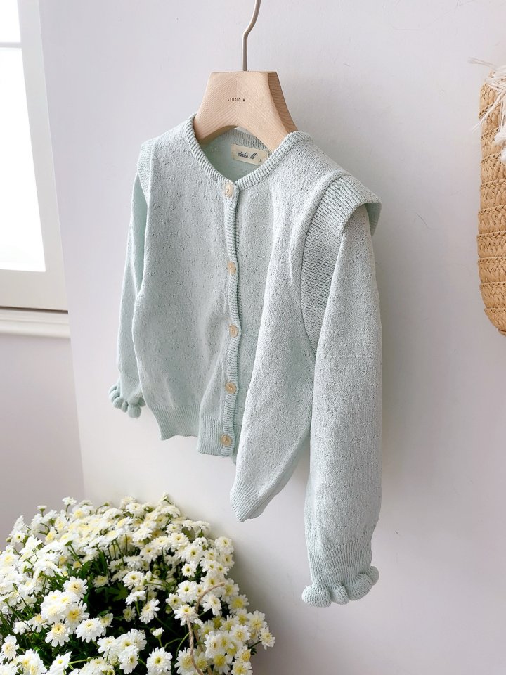 Studio M - Korean Baby Fashion - #babyoutfit - Mius Cashmere Frill Cardigan - 12