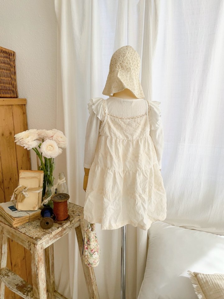 Studio M - Korean Children Fashion - #Kfashion4kids - Margaret Strap Lace One-piece - 9