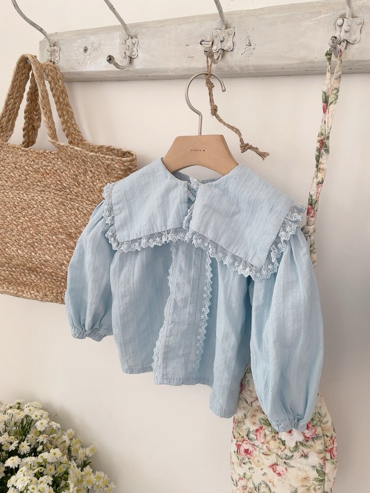 Studio M - Korean Children Fashion - #Kfashion4kids - Amy Lace Blouse - 8