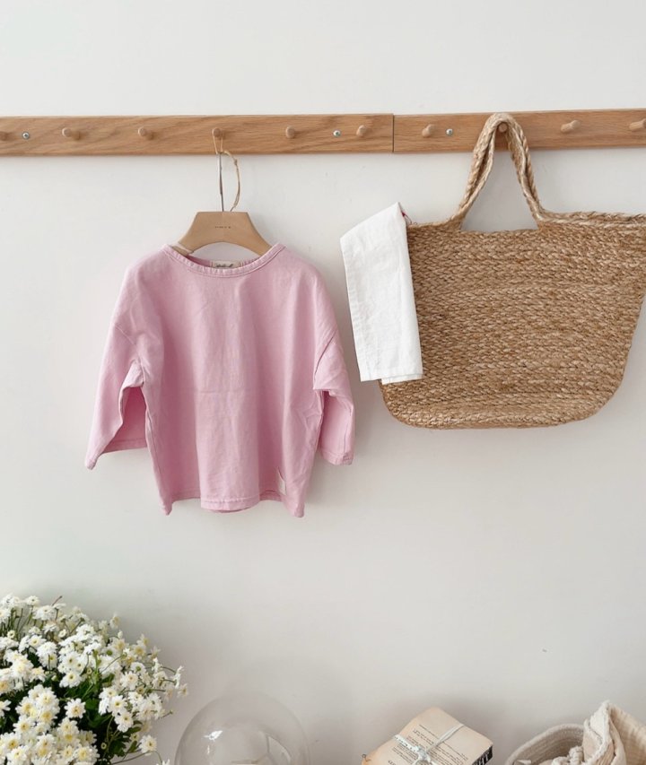 Studio M - Korean Children Fashion - #kidzfashiontrend - Urban Boxy Plain Tee - 4