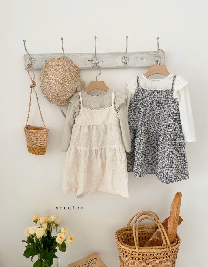 Studio M - Korean Children Fashion - #childofig - Margaret Strap Lace One-piece