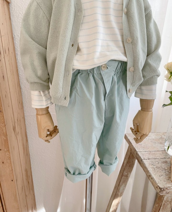 Studio M - Korean Children Fashion - #childofig - One-Button Cotton Span Pants - 8