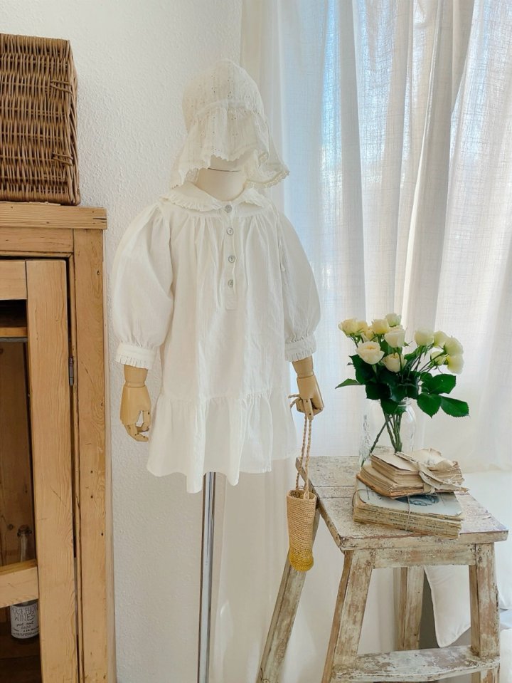Studio M - Korean Children Fashion - #childofig - Rose Flat Frill One-piece - 6