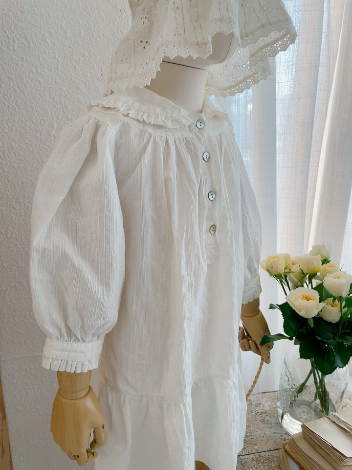 Studio M - Korean Children Fashion - #childofig - Rose Flat Frill One-piece - 7