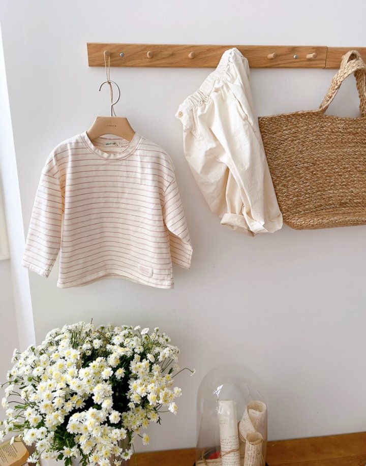 Studio M - Korean Children Fashion - #childofig - Mare Stripe Tee - 4