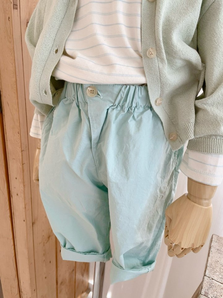 Studio M - Korean Children Fashion - #childrensboutique - One-Button Cotton Span Pants - 9