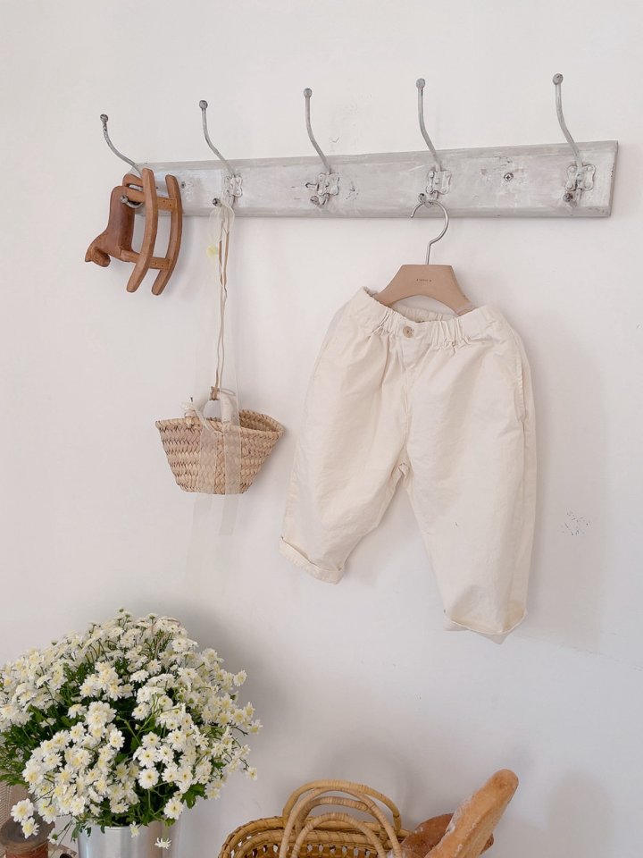 Studio M - Korean Children Fashion - #designkidswear - One-Button Cotton Span Pants - 10