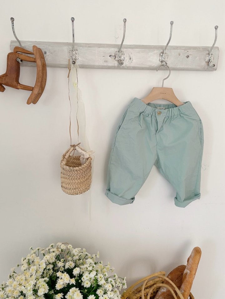 Studio M - Korean Children Fashion - #discoveringself - One-Button Cotton Span Pants - 11