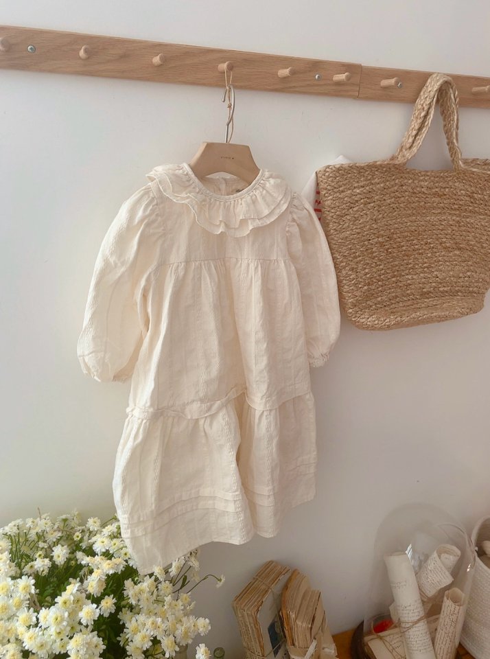 Studio M - Korean Children Fashion - #fashionkids - Chloe Double Frill One-piece - 3