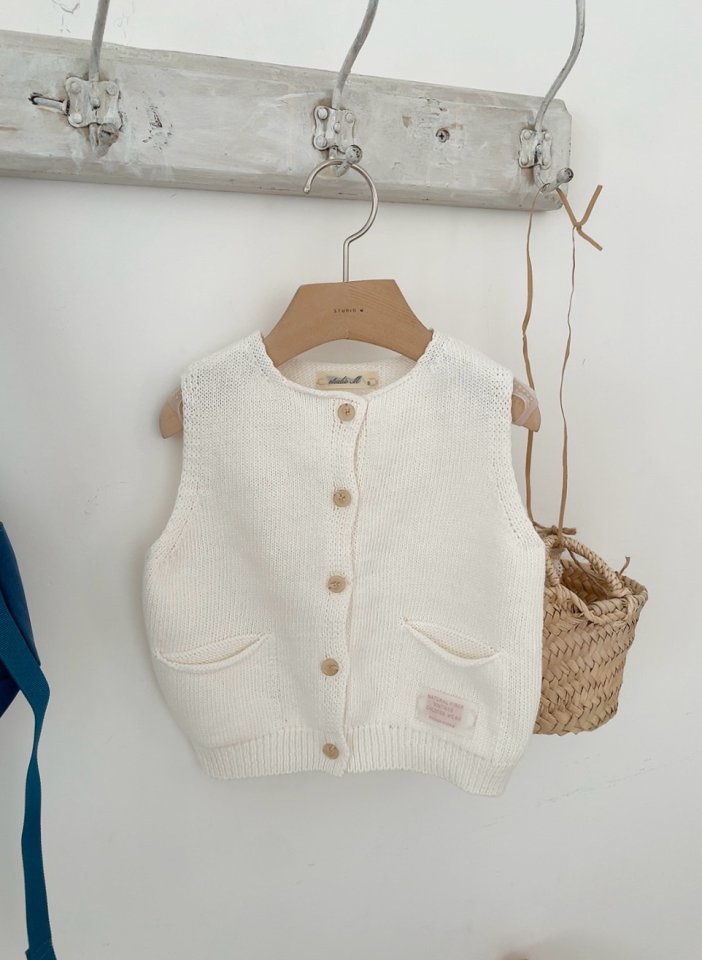 Studio M - Korean Children Fashion - #fashionkids - Nell Open Vest - 6